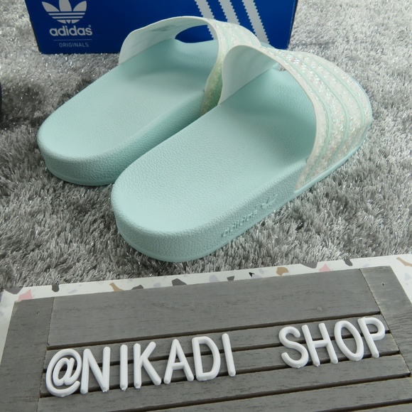 Adidas Sparkle Adilette Slides - Picture 5 of 6